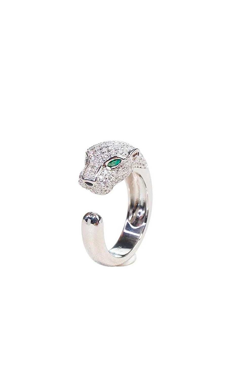 Accesorios Fetiche Suances | Anillo De Plata Tigre Ojos Esmeralda