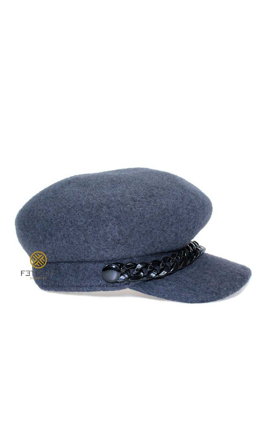 Accesorios Fetiche Suances | Gorra Gris Marengo Con Cadena