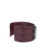 Accesorios Fetiche Suances | Snake Leather Bracelet Burgundy