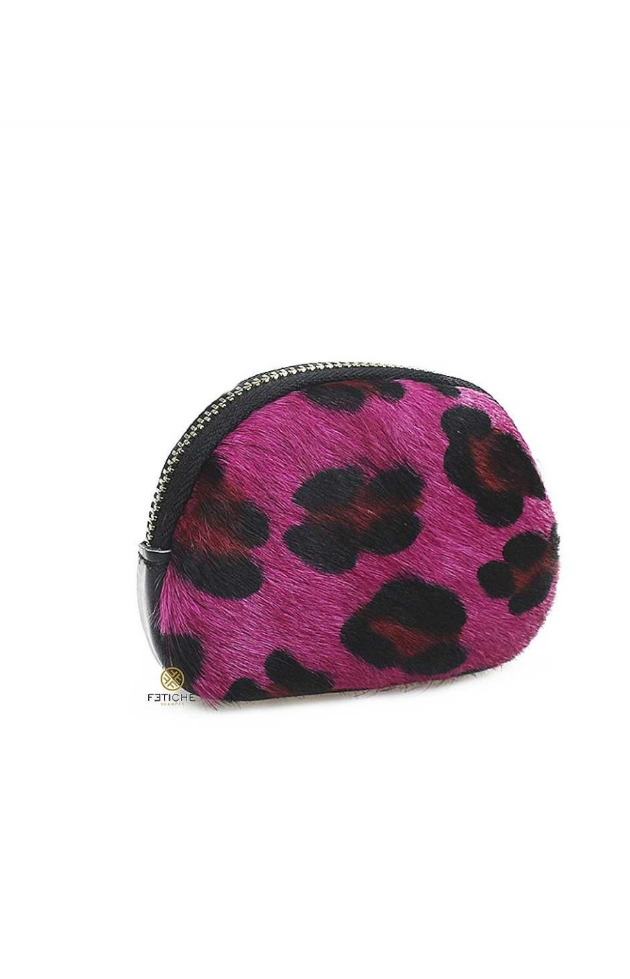 Bolsos Fetiche Suances | Monedero Peque O Piel Leopardo Fucsia