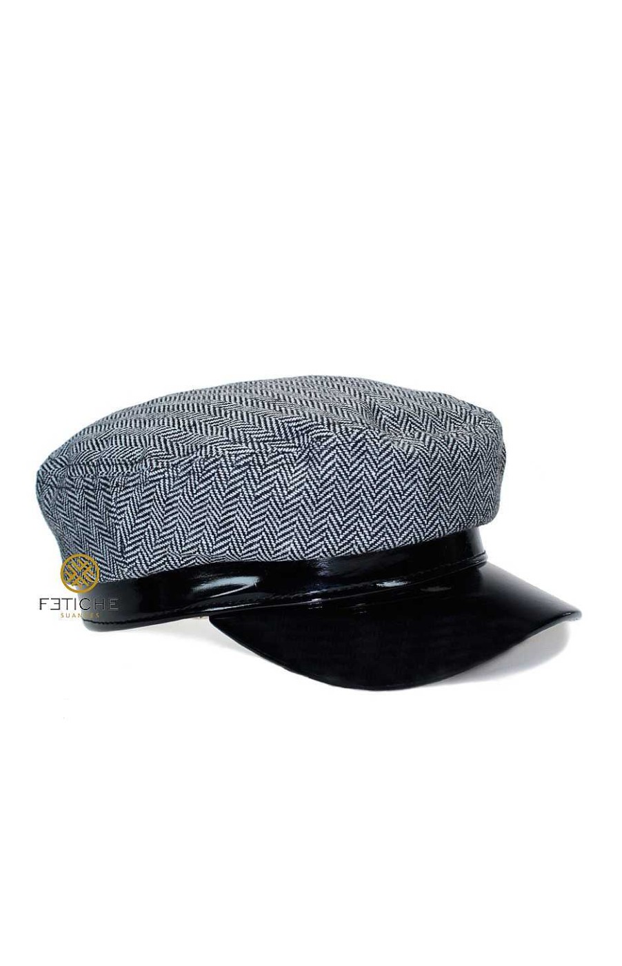 Accesorios Fetiche Suances | Gorra Gris Solapa Charol