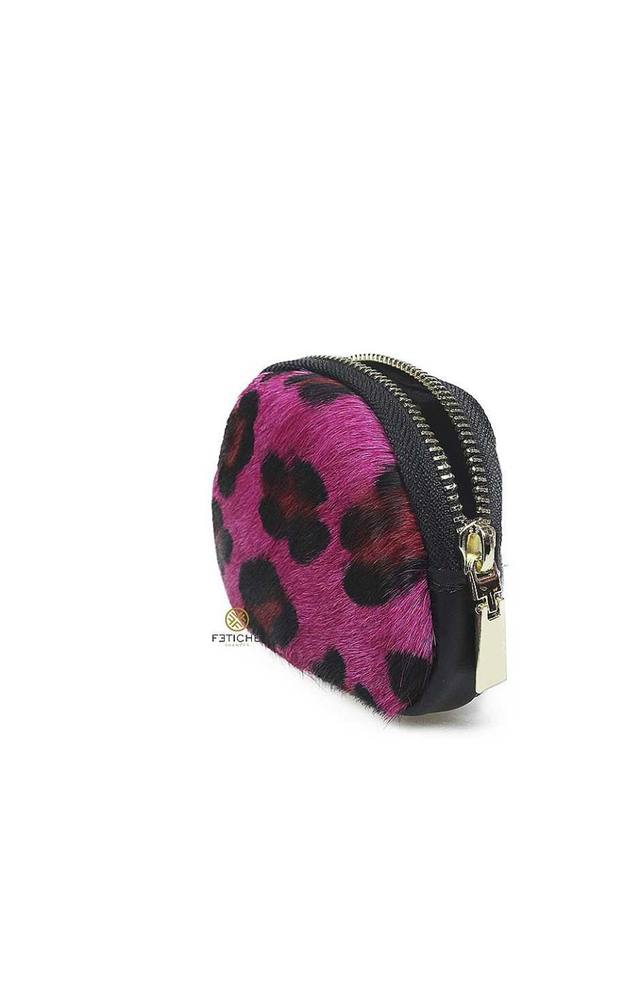 Bolsos Fetiche Suances | Monedero Peque O Piel Leopardo Fucsia