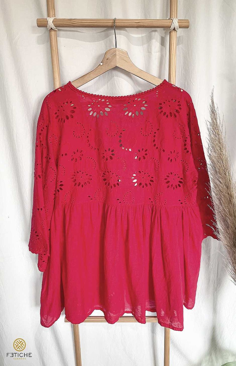 Ropa Fetiche Suances | Blusa Agathe Rojo