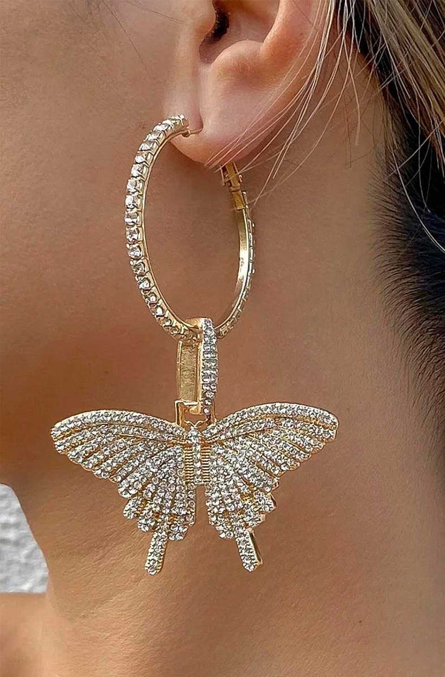 Accesorios Fetiche Suances | Pendientes Mariposas Doradas