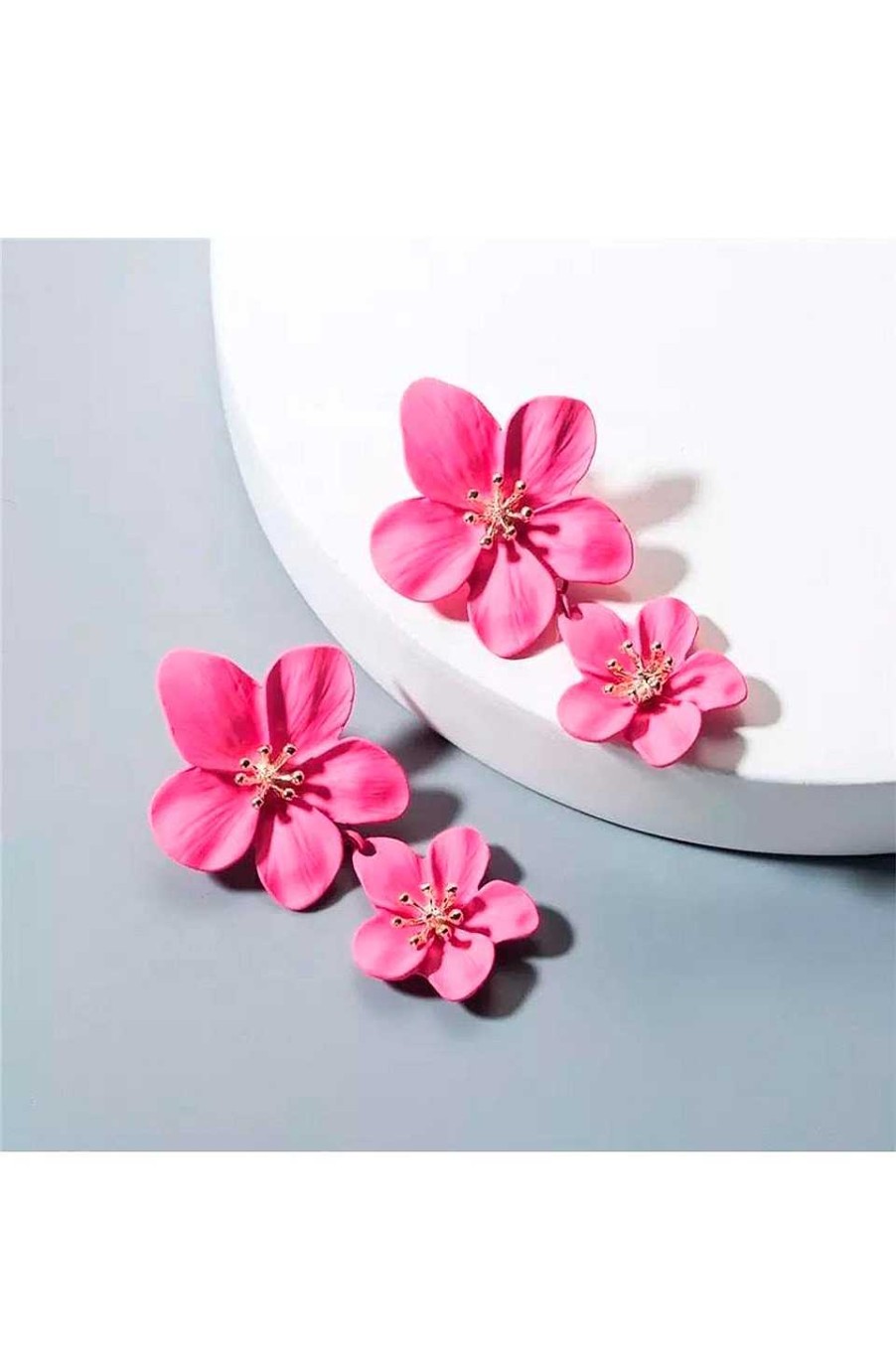 Accesorios Fetiche Suances | Pendientes Flores Fucsia