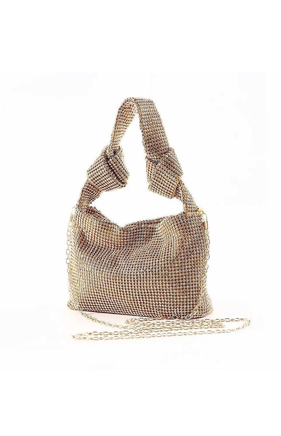 Bolsos Fetiche Suances | Bolso Cristales Dorado Charisse